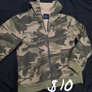 Kids Faded Glory Camouflage Hoodie